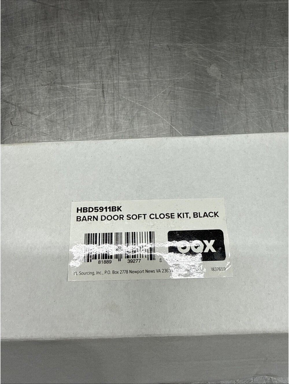 Signature Hardware Barn Door Soft Close Kit - Black , MODEL: HBD5911BK